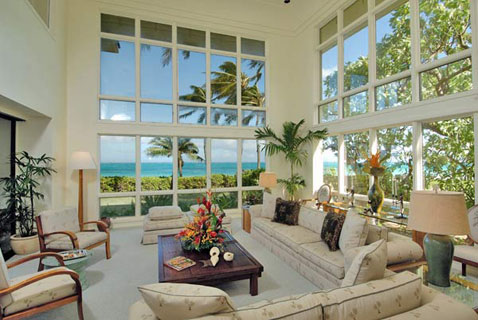 Kailua rental house living room