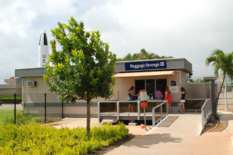 Pearl Harbor Arizona Memorial baggage storage and baggage check