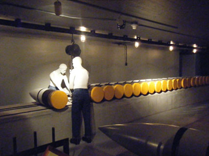 Shell loading in hoist room
