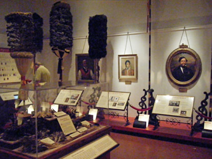 Kahili room inside the Hawaiian Hall building