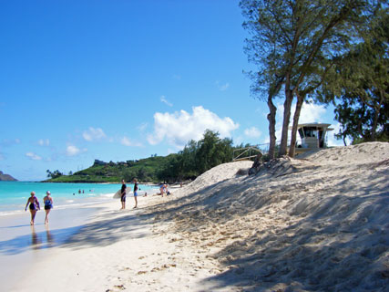 Lifeguard tower at Kailua Beach