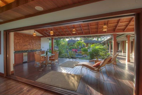 Obama Kailua rental house lanai - 2011