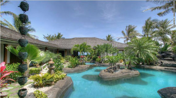 Pool at Obama house in Kailua