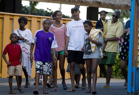 Obama at Sea Life Park